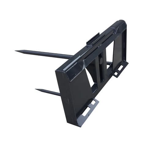 quick attach skid steer bale spear|skid steer hay bale attachment.